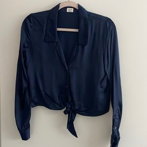 Wilfred Aritzia Satin Blouse